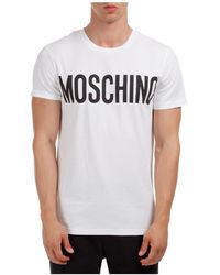 Moschino Short Sleeve T-shirt Crew Neckline Sweater - White