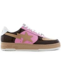 A Bathing Ape - A Bathing Ape Bape Sta Leather Sneakers - Lyst