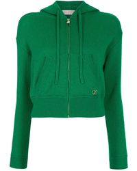Valentino - Logo-Plaque Cashmere Hoodie Clothing - Lyst