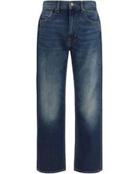 7FOR - Straight-Leg Denim Jeans Cotton; Elastane - Lyst