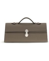 SAVETTE - Clutch Slim Symmetry Calf Leather Shoulder Bags - Lyst