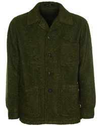 Tagliatore - Spread-collared Buttoned Shirt Jacket - Lyst