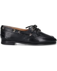 Bally - Round Toe Slip-On Moccasins With Tonal Logo Detail - Lyst