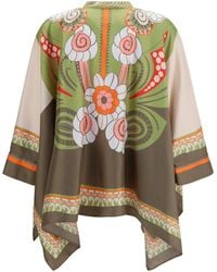 La DoubleJ - Shirt Printed Silk Scarf - Lyst