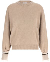 Brunello Cucinelli - Brunello Cucinelli Cashmere Crew Neck Sweater - Lyst