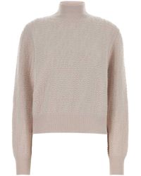 Fendi - Powder Stretch Wool Blend Sweater - Lyst