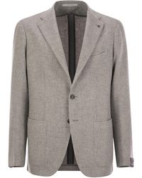 Tagliatore - Virgin Wool Blend Jacket - Lyst