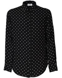 Celine - Printed Viscose Loose Shirt - Lyst