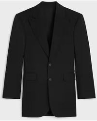 Celine - Celine Single-Breasted Wool Blazer - Lyst