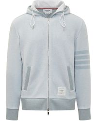 Thom Browne - 4-Bar Cotton And Silk Hoodie - Lyst