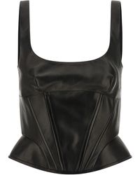 Ermanno Scervino - Lamb Leather Tank Tops - Lyst