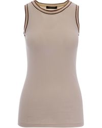 Fabiana Filippi - Tank Top Ribbed Jersey - Lyst