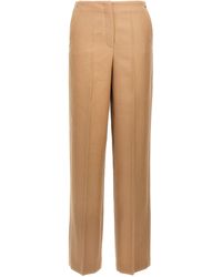 Fendi - Grain De Poudre Wool Trousers - Lyst