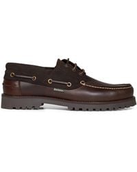 Barbour - Dark Re-Engineered Deck Boat Shoes - Lyst