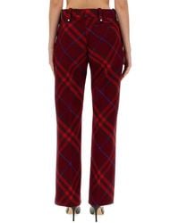 Burberry - Wool Pants Virgin Trousers - Lyst
