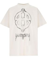 Balenciaga - Metal Bb Stencil Logo T-Shirt - Lyst