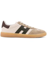 Hogan - Cool Suede And Leather Low-Top Sneakers - Lyst