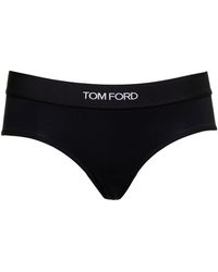 Tom Ford - 'signature Boy Short' Briefs With Logo Waistband In Stretch-jersey - Lyst