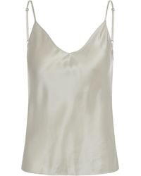 SABLYN - Silk Top With Adjustable Straps Vests & Tank Tops - Lyst