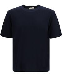 Piacenza Cashmere - Short-Sleeve Crewneck Sweater Cotton T-Shirts - Lyst