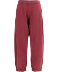Off-White c/o Virgil Abloh - Off Stamp Balloon Sweatpants Fade Out Hawthorn Rose Cotton Trousers - Lyst