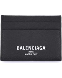 Balenciaga - Leather Card Holder Lamb Ovis Aries Wallet - Lyst