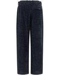Giorgio Armani - Wide-Leg Ribbed Viscose Velvet Pants - Lyst