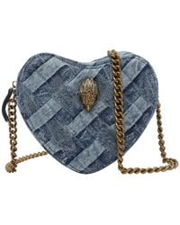 Kurt Geiger - Denim Kensington Heart Crossbody Bag - Lyst
