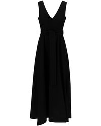 P.A.R.O.S.H. - Long Dress With Knot Detail - Lyst