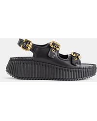 Chloé - Nama Platform Sandal Leather Paddington Buckles - Lyst