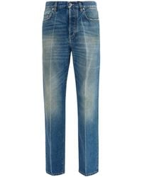Versace - Versace Straight-Leg Cotton Denim Jeans - Lyst