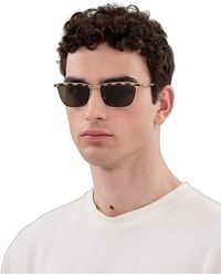 Saint Laurent - Saint Laurent Sl Metal Rectangle Frame Sunglasses - Lyst