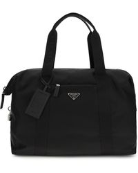 Prada - Travel Bag Re-Nylon And Saffiano - Lyst