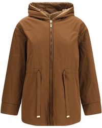 Max Mara - Parka Reversible Padded Outer: Polyester Puffer Jackets - Lyst