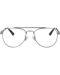Bottega Veneta - Ruthenium-Ruthenium-Transparent Metal Glasses - Lyst