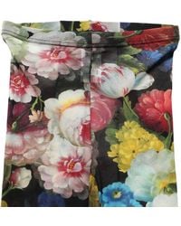 Dolce & Gabbana - Floral Print Tights Sheer Stockings Socks Nylon Clothing - Lyst