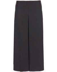 ..,merci - Skirt With Contrasting Stitching And Concealed Closure - Lyst