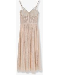 Elisabetta Franchi - Dress Lace Polyamide - Lyst