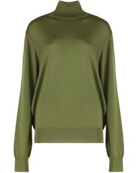 Saint Laurent - Wool Blend Turtleneck Sweater - Lyst