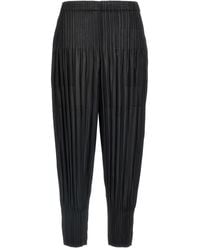 Pleats Please Issey Miyake - Polyester Casual Pants - Lyst