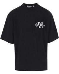 Off-White c/o Virgil Abloh - Cotton Arrows Embroidered T-Shirt - Lyst