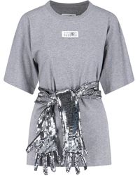 MM6 by Maison Margiela - T-Shirts And Polos Cotton - Lyst