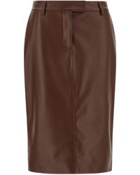 GIUSEPPE DI MORABITO - Leather Skirt - Lyst