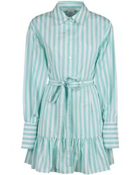 Patou - Striped Cotton Shirtdress - Lyst