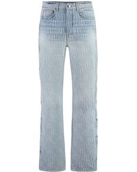 Amiri - Snap Button Jeans With Side Slits And Metal Rivets - Lyst