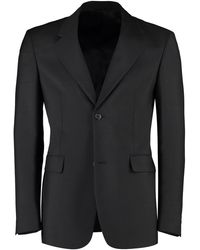 Prada - Notched Lapel Blazer - Lyst