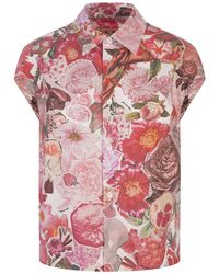 Marni - Sleeveless Shirt With Flower Requiem Print - Lyst