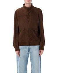 S.w.o.r.d 6.6.44 - Sword 6.6.44 Perforated Suede Jacket - Lyst