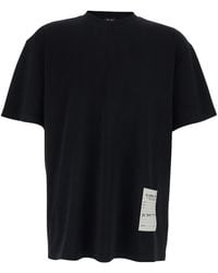 44 Label Group - T-Shirt B0030556Fa706P748 Crew Neck With Logo On Front And Back - Lyst