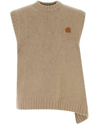 Adererror - Cappuccino Wool Blend Oversize Vest - Lyst